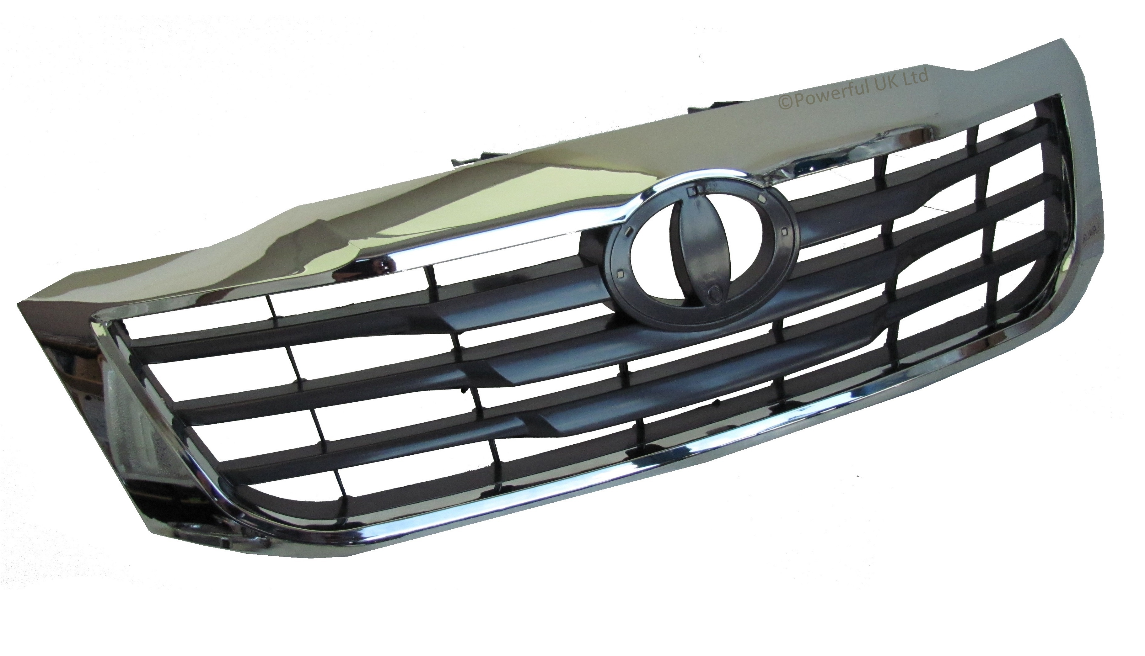 Chrome & Graphite grey front Grille Toyota Hilux Mk7 2011 Vigo champ